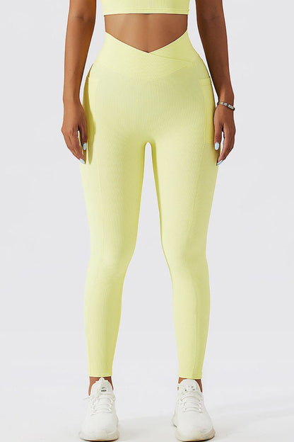 Crossover Waist Active Leggings