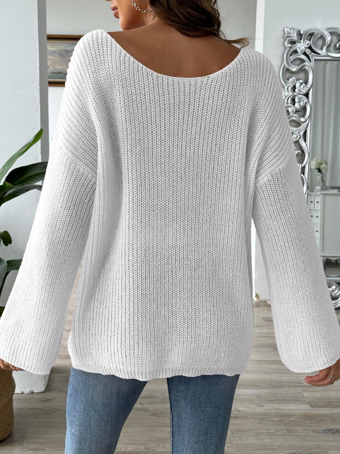 Round Neck Long Sleeve Sweater