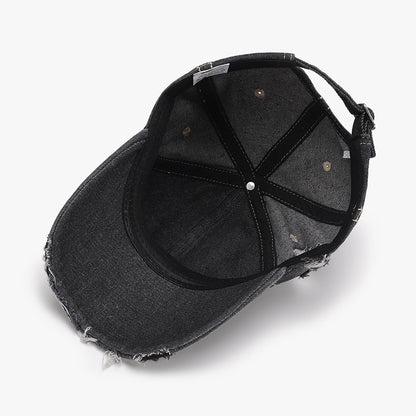 Distressed Adjustable Cotton Baseball Cap