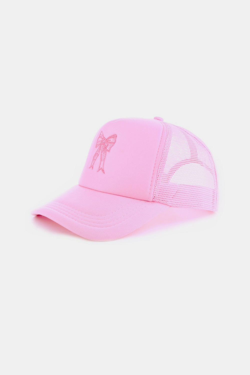 Ribbon Bow Embroidery Trucker Hat