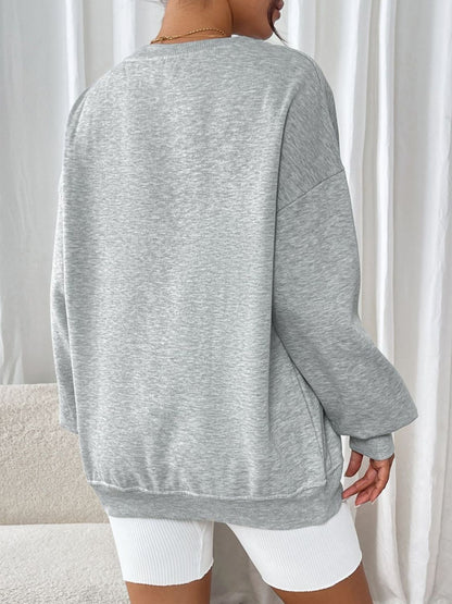 Round Neck Long Sleeve Sweatshirt