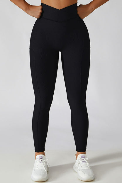 Crossover Waist Active Leggings