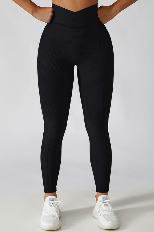 Crossover Waist Active Leggings