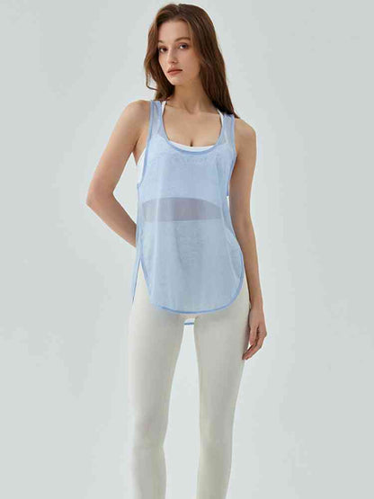 Scoop Neck Sports Tank Top