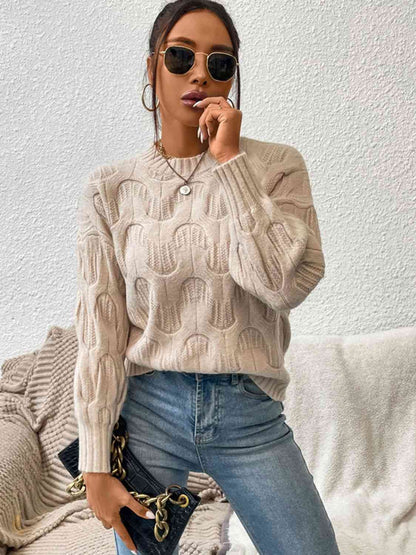 Round Neck Long Sleeve Sweater