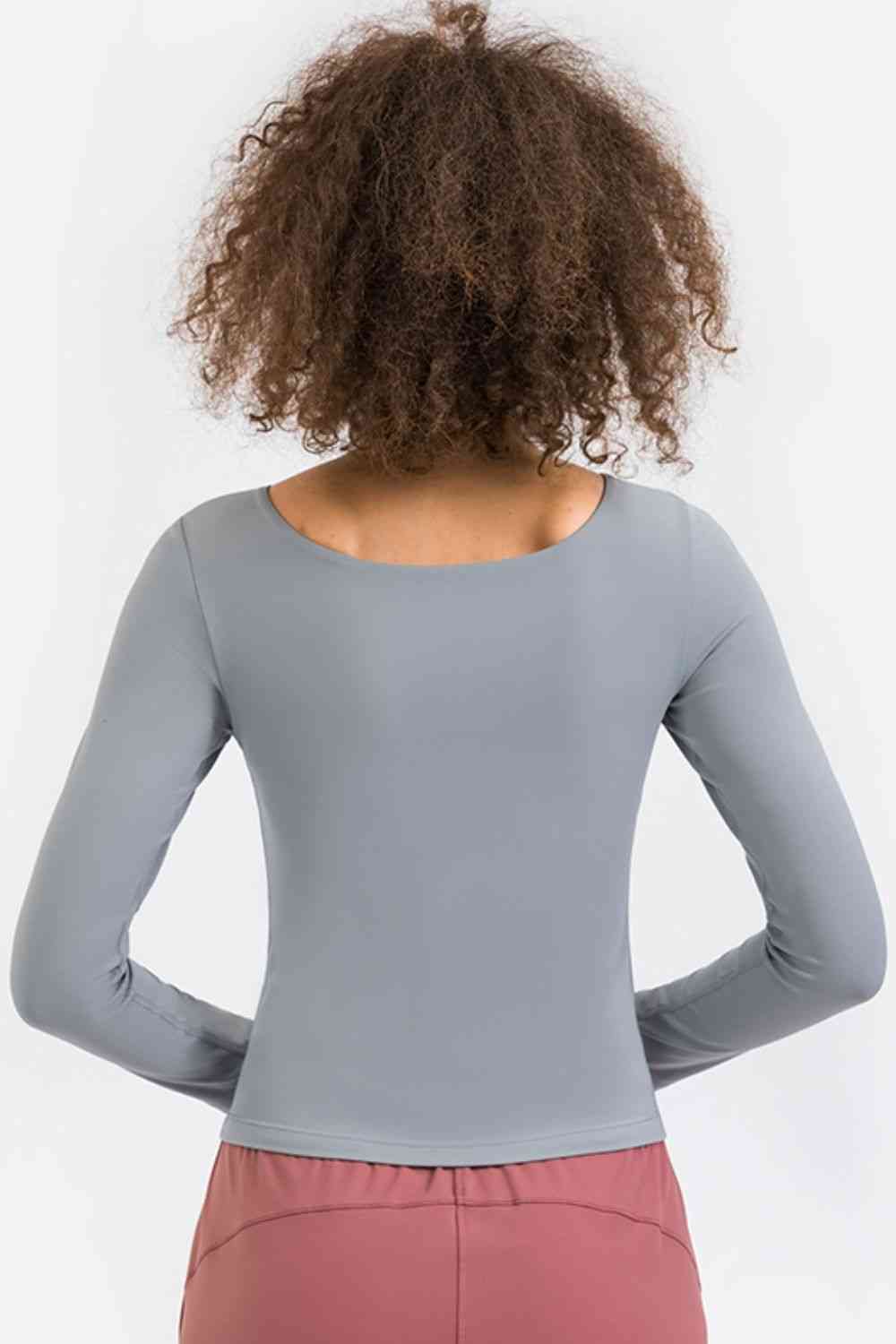 Feel Like Skin Highly Stretchy Long Sleeve Sports Top