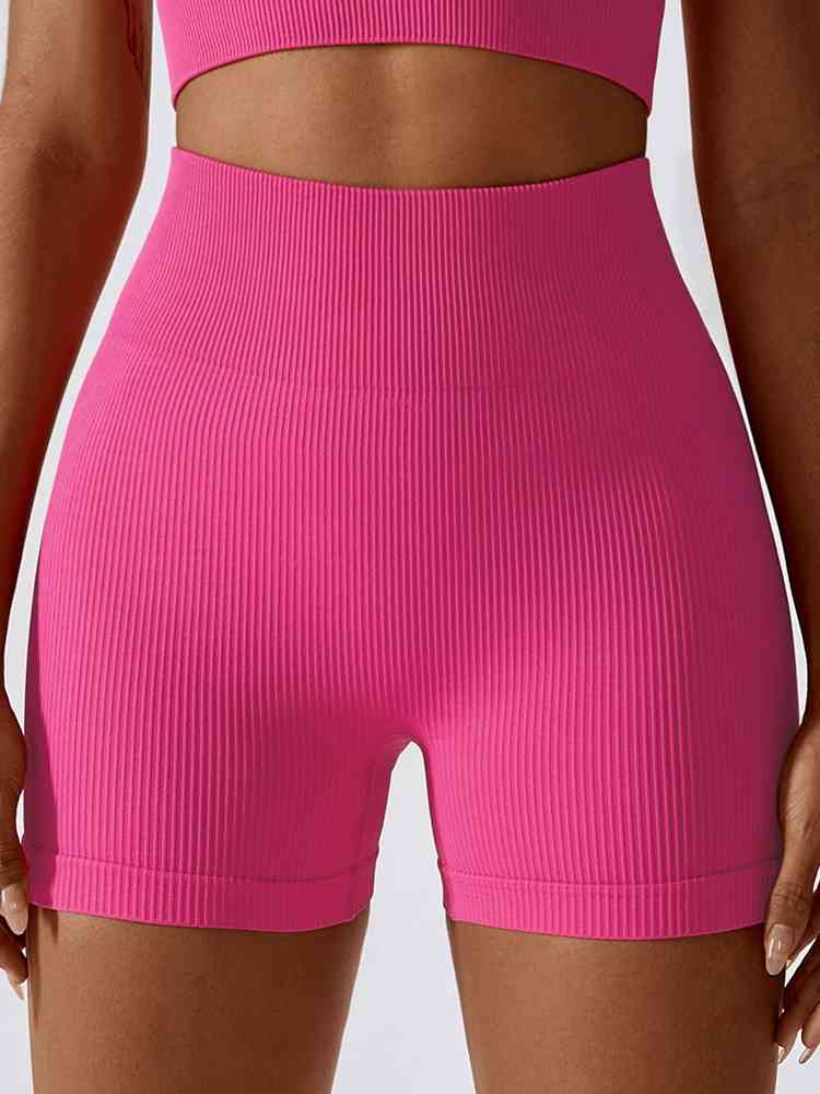 Wide Waistband Slim Fit Sports Shorts