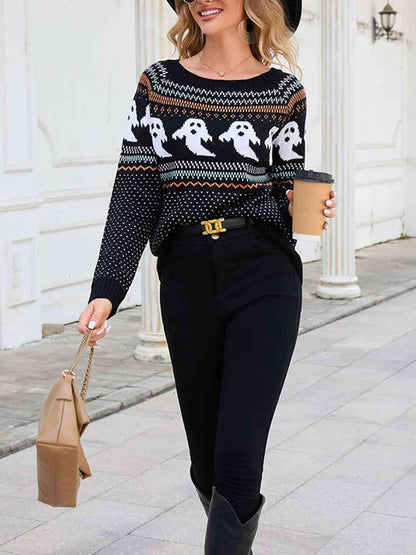 Ghost Round Neck Sweater