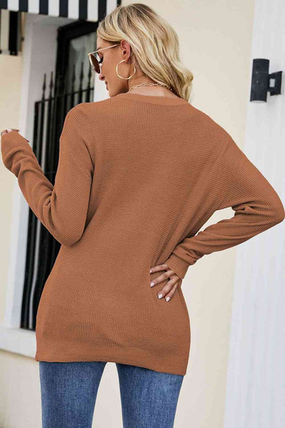 Twisted Round Neck Sweater