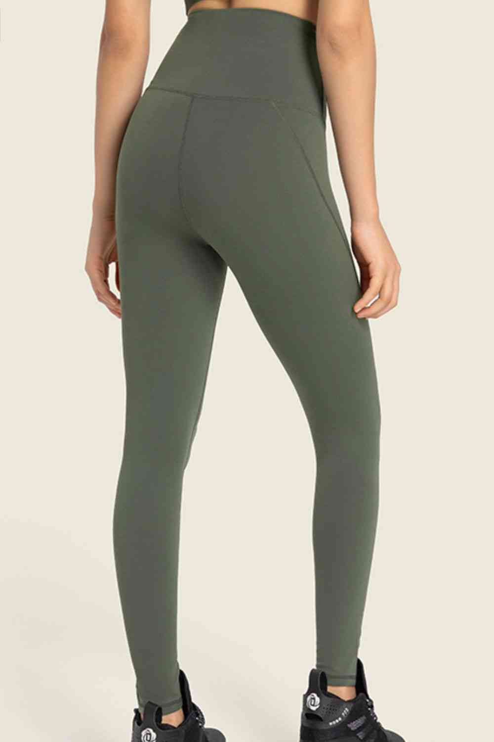 Seamless High-Rise Wide Waistband Yoga Leggings