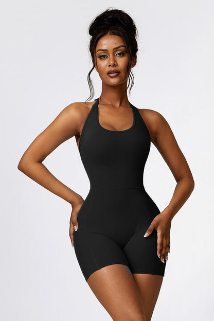 Halter Neck Sports Romper