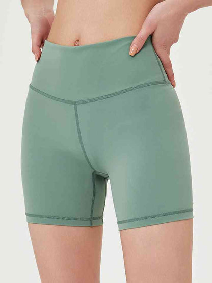 Wide Waistband Sports Shorts