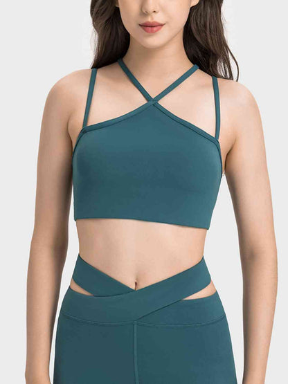 Double-Strap Cropped Sports Cami