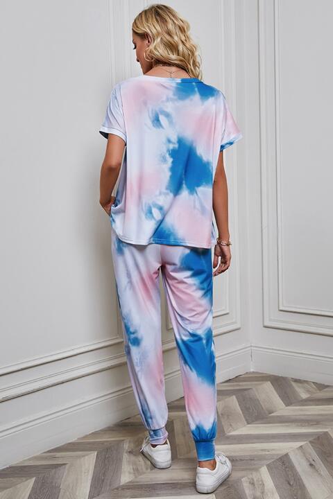 Tie-Dye Top and Pants Set