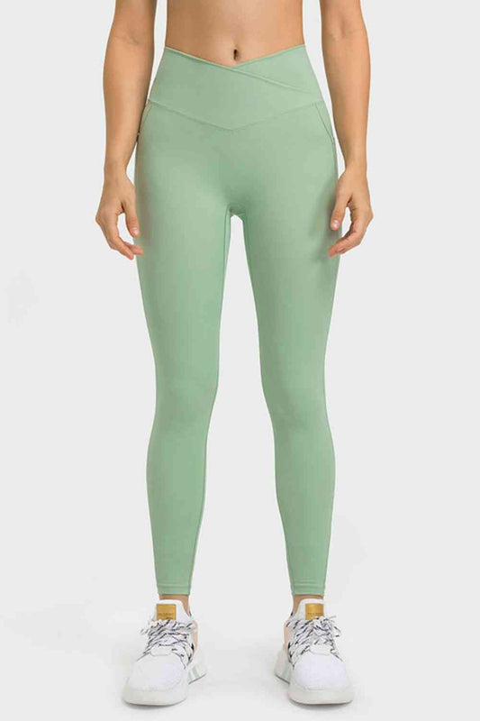 V-Waist Yoga Leggings with Pockets