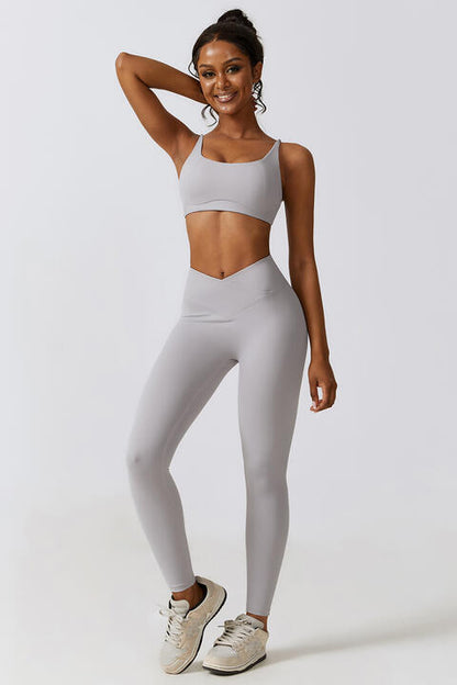 Sports Bra and Leggings Set