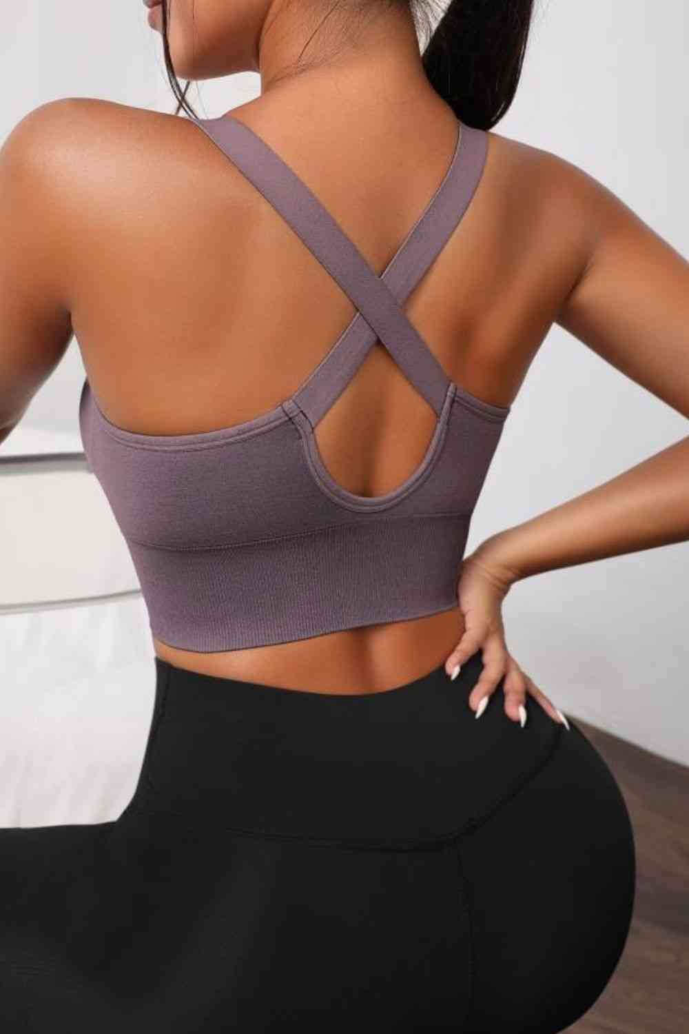 Scoop Neck Long Active Bra