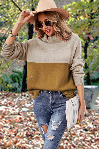 Turtleneck Long Sleeve Sweater