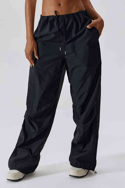 Long Loose Fit Pocketed Sports Pants