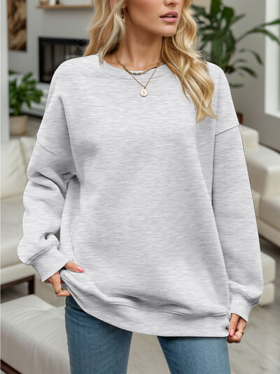 Round Neck Long Sleeve Sweatshirt