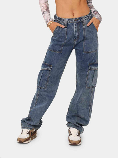 Straight Jeans with Pockets