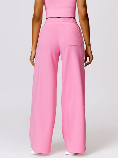 Drawstring High Waist Active Pants