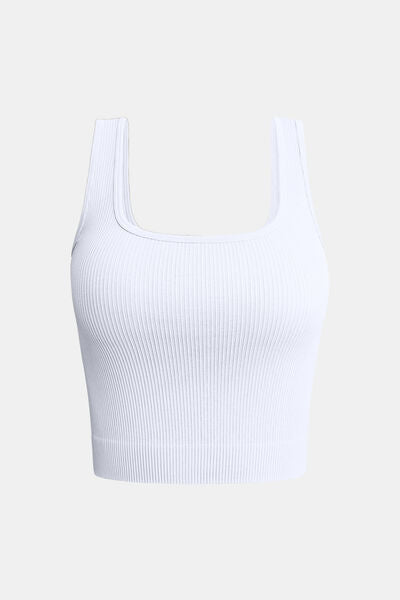 Square Neck Wide Strap Active Tank