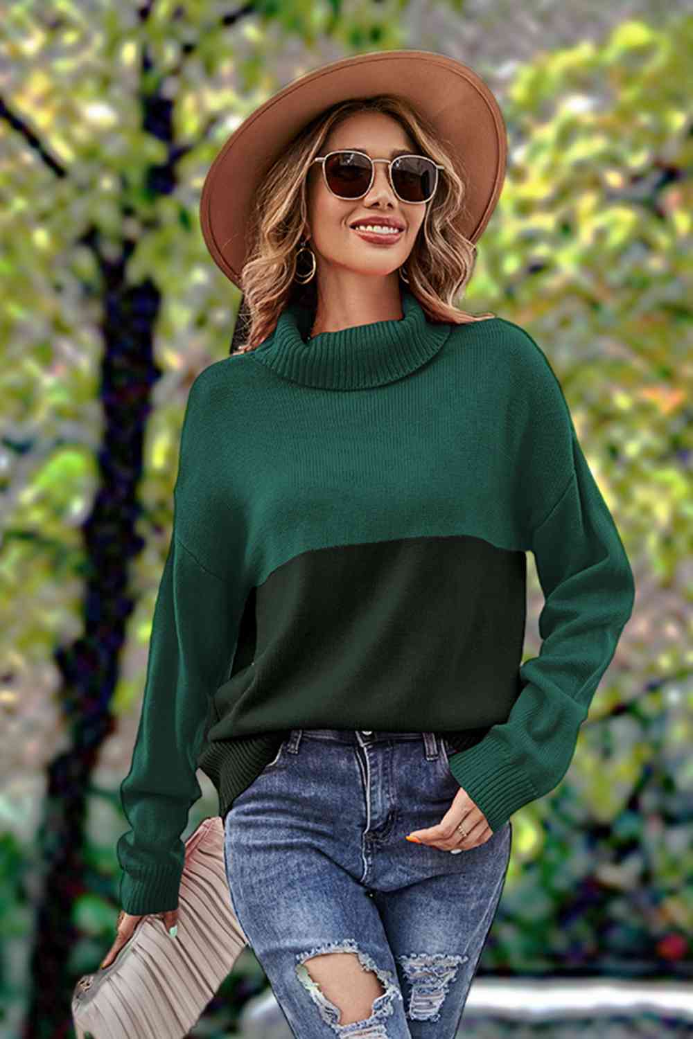 Turtleneck Long Sleeve Sweater