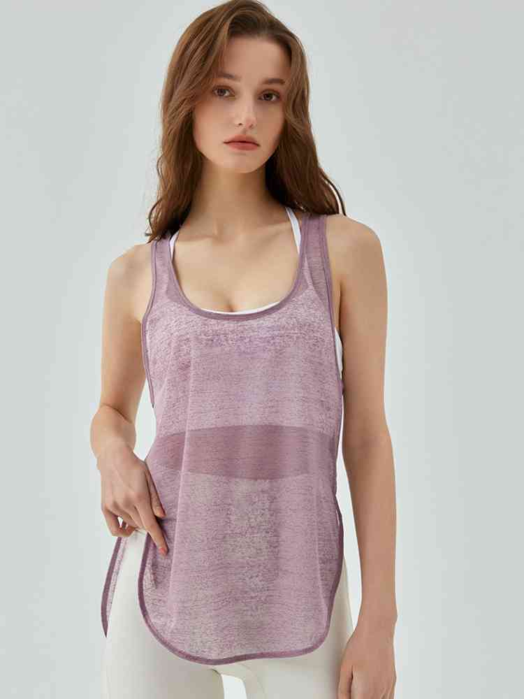 Scoop Neck Sports Tank Top