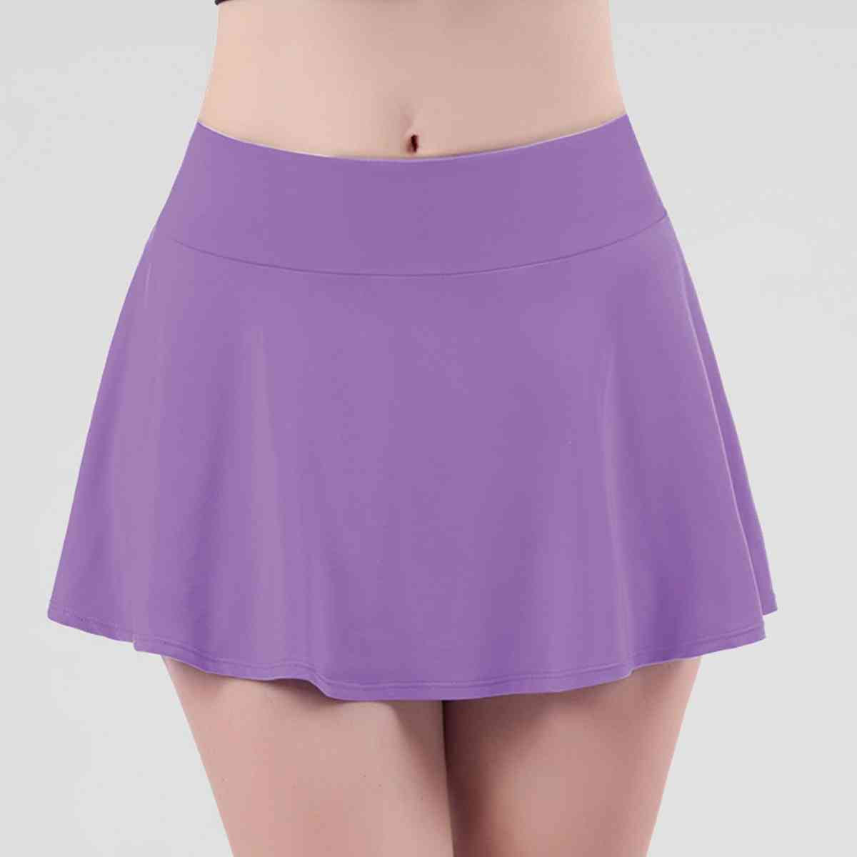 Wide Waistband Sports Skort