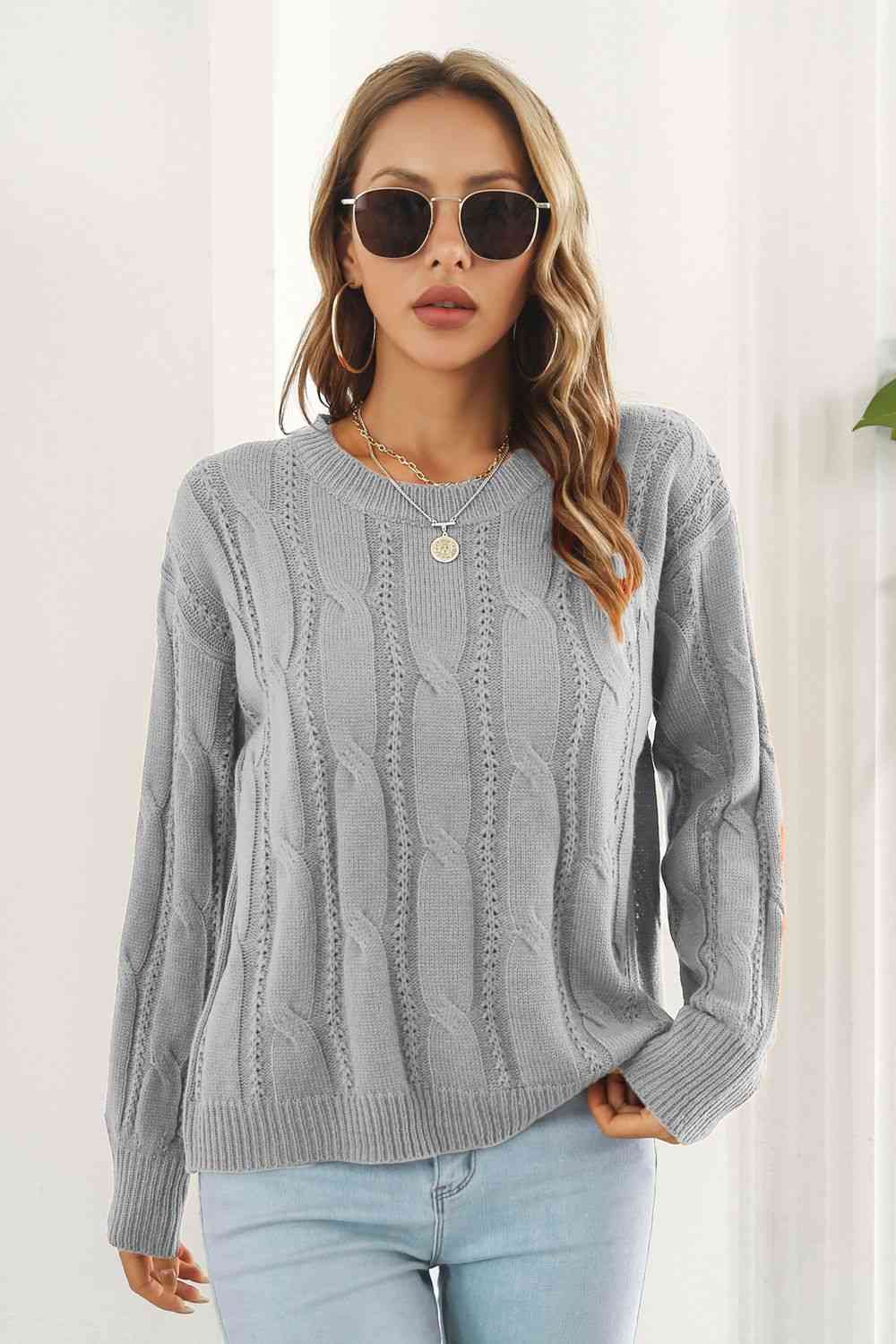 Round Neck Long Sleeve Sweater