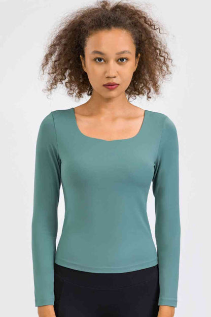 Feel Like Skin Highly Stretchy Long Sleeve Sports Top